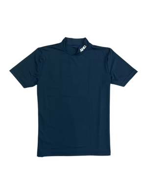 Alderhall Golf Midnight Mock Neck Shirt Front View